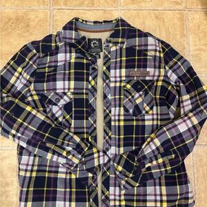 Plaid Button-Up Shirt